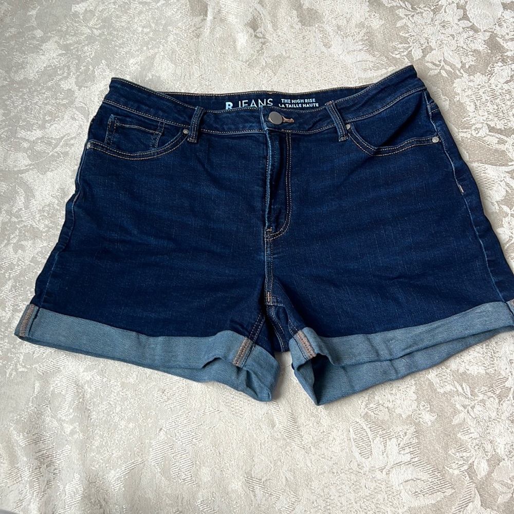 R Jeans High Rise Shorts